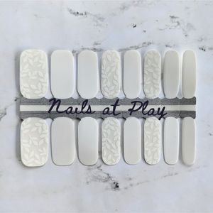 5 for $20 Nail Wraps- White Jewel
